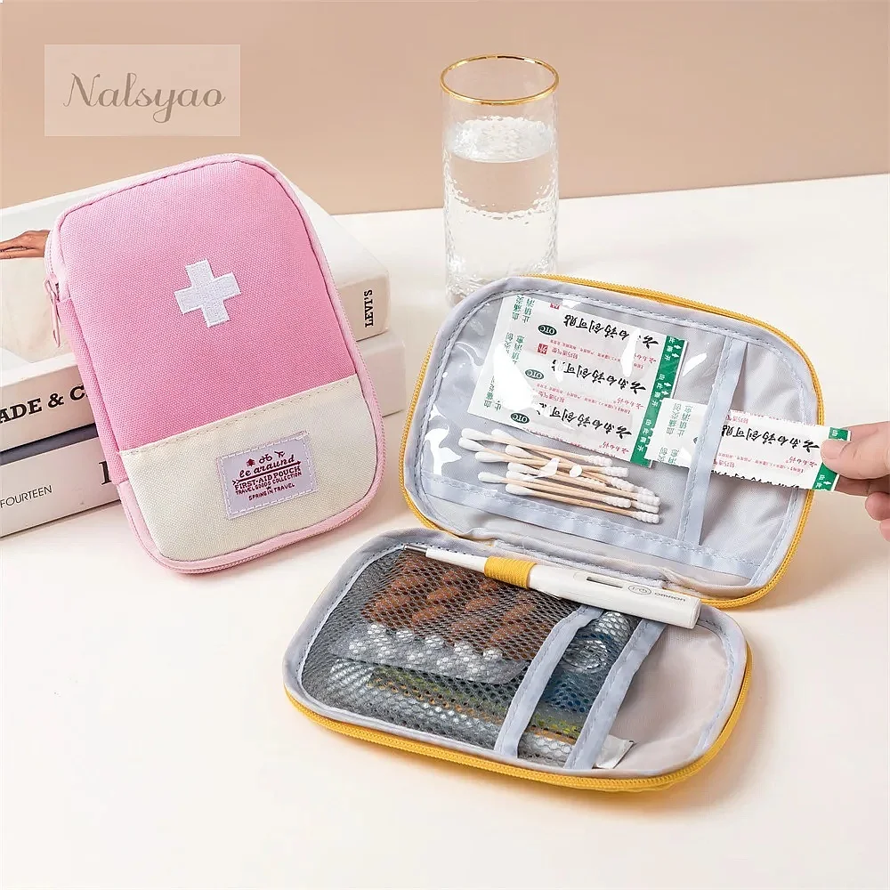 First Aid Bag Kit - 3 قطع/مجموعة: حقيبة تخزين طبية محمولة،